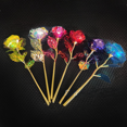 thumbnail image 3 of Festival de Tanabata Flor rosa de oro de 24 quilates Flor de hoja de oro Día de la madre Kang Naiqing Día de la mujer Regalo del día de San Valentín Regalos pequeños, 3 of 3