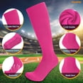 thumbnail image 5 of WHIPPY 3 Pairs Baseball Socks for Youth Kids Boys Girls Knee High Tube Socks for Softball Football Soccer, 5 of 6