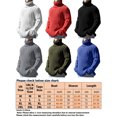 thumbnail image 3 of Fashnice Mens Sweaters Long Sleeve Knitted Ribbed Hem Sweater Fashion Outdoor For Men Blue L, 3 of 3