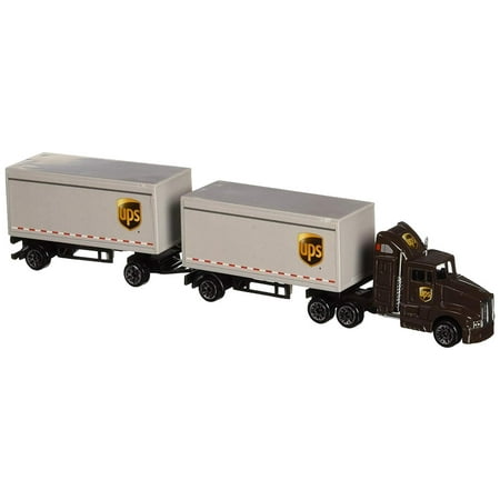 UPS Die Cast Tractor with 2 Trailers, Officially licensed by the UPS By (Best Tractor In The World)