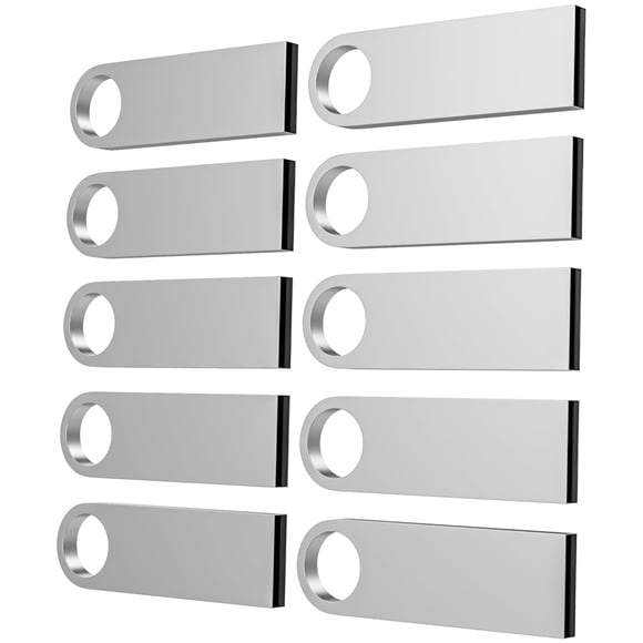 Flash Drive ABLAZE 32 GB USB 2.0 de metal con llavero, paquete de 10