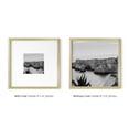 thumbnail image 4 of HAUS AND HUES 8x8 Gold Metal Picture Frame Matted to 4x4 - Features Premium Aluminum & Hanging Hardware, Shatterproof Plexiglass - Ideal for Home, Room, Office (8x8 in, Gold, Set of 4), 4 of 6