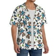 thumbnail image 2 of Kdxio Men's Hawaiian Shirt for Men Short Sleeve Shirt Funny Excavator Summer Casual Holiday Beach Button Down T-Shirts, 2 of 7