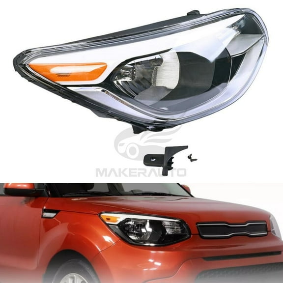 For 2014-19 Kia Soul Halogen Headlight Assembly Right Passenger Side 92102B2270