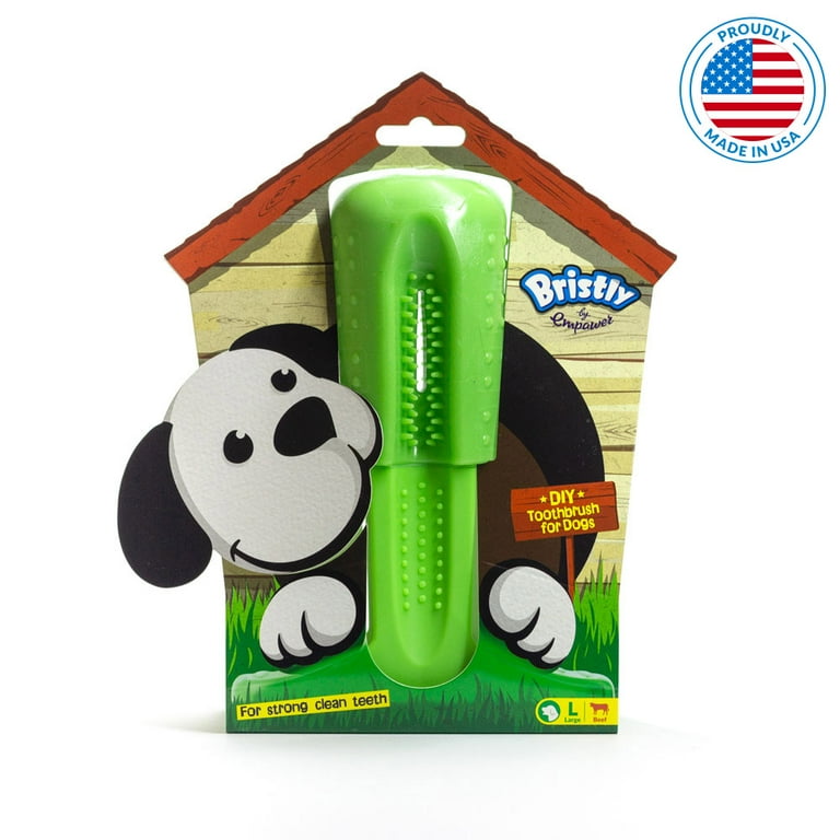 Bristly Brushing Stick Large Dog DIY Toothbrush and Dog Dental Chews Most Effective Dog Toothbrush Best Dog Chew Toy Walmart