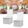 thumbnail image 3 of Chair Slipcover, 2Pcs Pure Color Chair Slip Cover  For Wedding White, 3 of 8