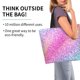 thumbnail image 2 of Easygdp Fun Rainbow Pink Bolsas Tote para Mujer, Bolsos de Hombro para Viaje, Bolsos de Mano de Gran Capacidad para Compras y Trabajo, 2 of 8