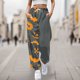 thumbnail image 1 of WILLBEST Pantalones Casuales para Mujer, Cómodos Pantalones Deportivos con Estampado de Halloween, Cintura Elástica Suave, para Uso Diario En Todas Las Estaciones. Mediana, 1 of 4