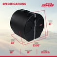 thumbnail image 3 of SKB 16" x 18" Floor Tom Case with Padded Interior and D-Shaped Drum Design, 3 of 9