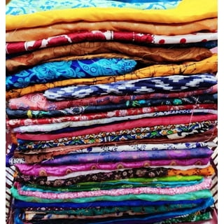 Fat Quarter Dupioni Silk Fabric  Designer Fair Trade Indian Fabrics