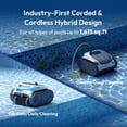 thumbnail image 3 of (2026 New)BuHybrid L6 Pool Cleaner, Corded & Cordless in One, Hybrid Robotic Pool Vacuum with Unmatched Suction, Smart Navigation, APP Control, Floor/Wall/Waterline., 3 of 11