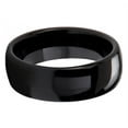 thumbnail image 3 of Tungsten Wedding Band Ring 8mm Men's Engagement Black Dome Polished Comfort Fit Lifetime Warranty, 3 of 4