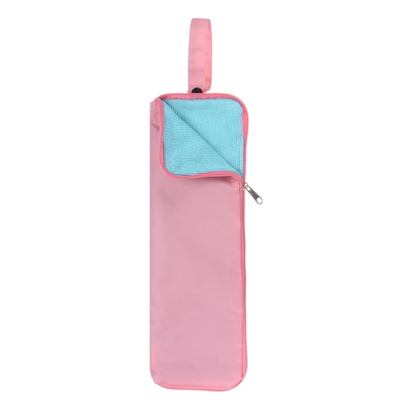 Umbrellas Bag Carry Bag 4.9"x13.4" Portable Reversible Wet Umbrella Sleeve Folding Cover Waterproof Pouch Case Pink