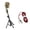 Gold, variant on Retro Dynamic Vocal Microphone Multifunctional Mic With Wide Frequency Response For Musical Instrument