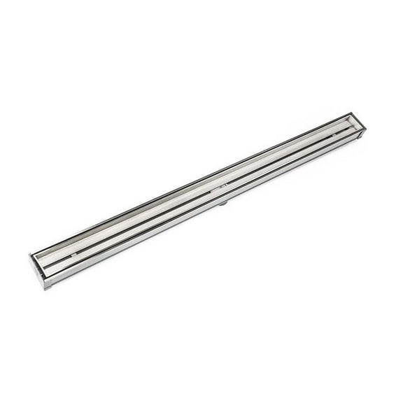 Infinity Drain 48" STIF 6548 PS Linear Drain Kit: Polished Stainless