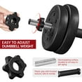 thumbnail image 2 of Yaheetech 55lb Adjustable Dumbbell Weight Set with Non Slip Handles, Black, 2 of 7