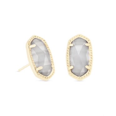 Lee Gold Earrings in Teal Drusy main image 0