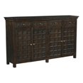 thumbnail image 3 of Anisa 4-Door 4-Drawer Sideboard in Traditional Antique Black on Solid Wood, 3 of 11