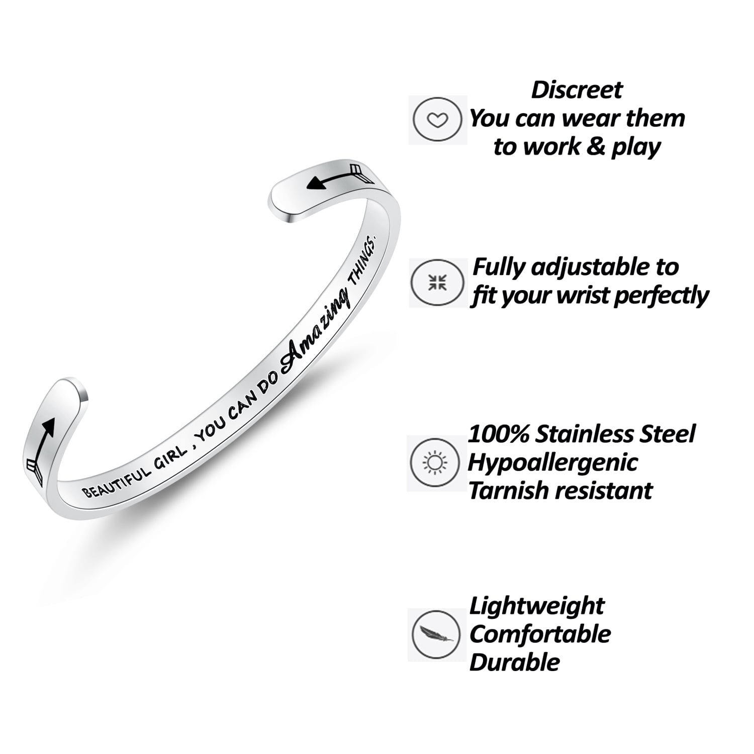 SAM LORI Long Distance Relationship Gifts Best Friend Bracelet for Girls Women Friendship Boyfriend Girlfriend Couples Bestie Sister Stuff Anniversary Valentines Christmas Day Always and Forever Walma...