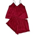 thumbnail image 5 of Telankuip Clearance Womens Summer Pajamas Sets with Shorts,Ladies with Shorts Pjs Set Women Sexy Sleepwear Set Cotton Nightie Comfortable Nightwear Set Khaki XXL, 5 of 7