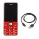 thumbnail image 1 of Teléfono móvil G600 para personas mayores, 2G, 6800 mAh, multifuncional, gran capacidad, doble tarjeta, modo de espera doble, botones grandes, voz fuerte, color rojo, 1 of 15