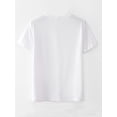 thumbnail image 3 of Summer Women's Front Printed Short Sleeve T Shirt Top Comfortable Breathable Fabric Casual Sport Style Labor Day, 3 of 6