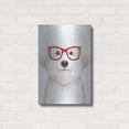 thumbnail image 3 of Luxe Metal Art 'Bichon Wearing Hipster Glasses' by Furbaby Affiliates, Metal Wall Art, 16"x24", 3 of 9