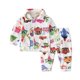 thumbnail image 1 of IYEAL Otoño Invierno de franela de los niños de dibujos animados Chaqueta de punto con solapa pijamas de bebé niños cálido pijamas de Navidad pijamas para niñas niño chico, 1 of 3