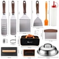 thumbnail image 2 of Juego de accesorios para plancha ROMANTICIST, kit de 29 piezas para teppanyaki, 2 of 6