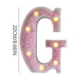 thumbnail image 2 of Fwttom Light Up Letters, Marquee Light Up Letters Sign for Night Light Wedding/Birthday Party Battery Powered Christmas Lamp Home Bar, 2 of 3