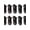 Black, variant on Hanes Women's No Show Socks, Moves, 10-Pack, Size 5-9