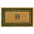 thumbnail image 3 of Momentum Mats Sage Green Border Monogram Doormat (1'6 x 2'6), 3 of 5