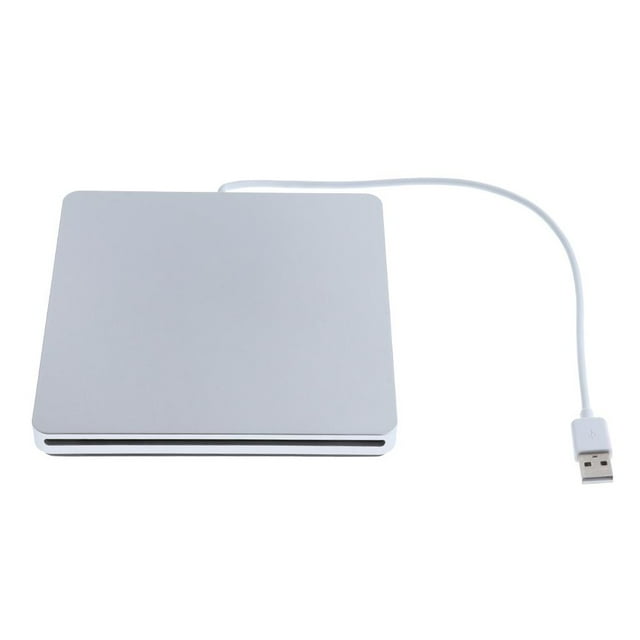 Grabador De Plata Duradero De Del Del Lector Del DVD Del Conductor óptico Del USB De La Aleación Durable Hugo Unidad de DVD RW portátil externa