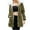 Army Green, variant on Patlollav Womens Coats Solid Color Thickened Padded Waterproof Punching Jacket Cotton Clothes