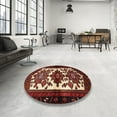 thumbnail image 3 of Ahgly Company Indoor Rectangle Traditional Dark Almond Brown Persian Area Rugs, 5' x 7', 3 of 6