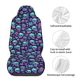 thumbnail image 5 of Pofeuu Skull daisy Gradient Print Automotive Car Seat Covers Flat Cloth Full Set Seat Covers,Car Seat Covers front seats for Cars Trucks and SUVs(Two packs), 5 of 7