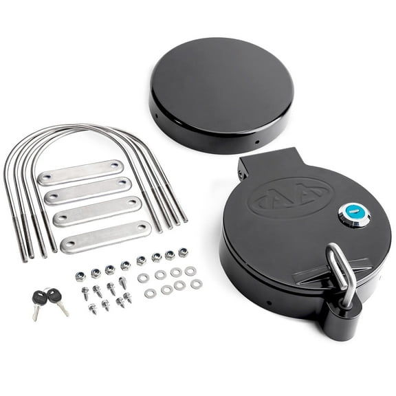 AA Products Universal Conduit Carrier Kit Fit 4" PVC Pipe, No Drilling Required, Black
