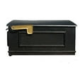 thumbnail image 2 of Westhaven System with Lewiston Mailbox, Square Collar & Pyramid Finial in (Black), 2 of 2