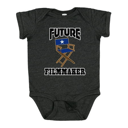 

Inktastic Future Filmmaker Director Chair Gift Baby Boy or Baby Girl Bodysuit