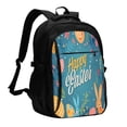 thumbnail image 1 of Balery Happy Easter Mochila con carga USB para hombre y mujer - Mochila impermeable y antirrobo para portátil con puerto USB para viajes, trabajo, estudios y universidad, 1 of 7