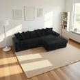 thumbnail image 7 of EPOWP Modular Sectional Sofa with 8 Pillows, 111" L Shaped Deep-Seating Couch for Living Room, Black(Right), 7 of 7