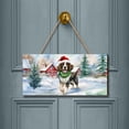 thumbnail image 2 of Hello Winter English Springer Spaniel Frosty Morning Welcome Snowy Christmas Landscape Wood Sign Springers Dog Lover Gifts Hanging Wall Home Decor - 02018, 2 of 5
