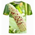 thumbnail image 6 of VBVC Men's 3D Fruit Print Funny Short Sleeve Tee , Novelty Crew Neck Casual T-Shirt For Men,Green,M-3XL, 6 of 6