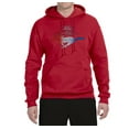 thumbnail image 2 of Wild Bobby, Classic Ford Mustang Car Logo, Cars and Trucks, Unisex Graphic Hoodie Sweatshirt, Red, XX-Large, 2 of 3