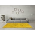 thumbnail image 3 of Ahgly Company Machine Washable Indoor Rectangle Oriental Yellow Traditional Area Rugs, 5' x 7', 3 of 4