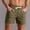 Army Green, variant on Bzhegqhd Men's Three-point Cotton Casual Athletic Shorts, Solid Color Mid-Rise Drawstring Waist with Pockets, Quick-Dry Gym Running Summer Shorts