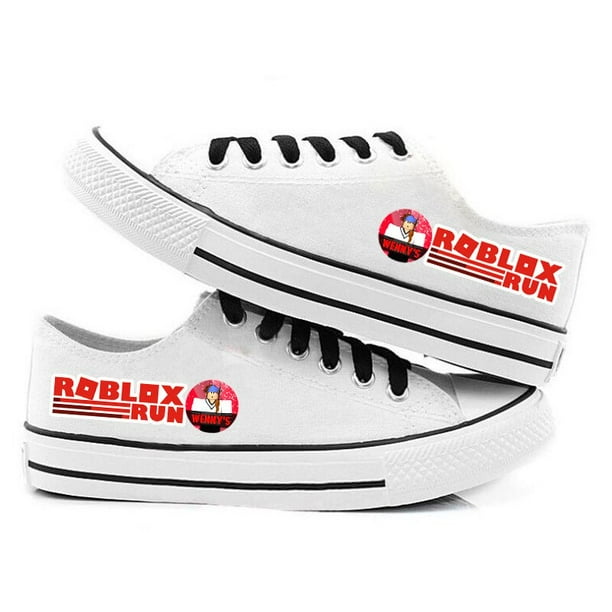 Virtual World Roblox-zapatos bajos de lona para hombre y mujer, calzado informal, color negro, regalo de cumpleaños