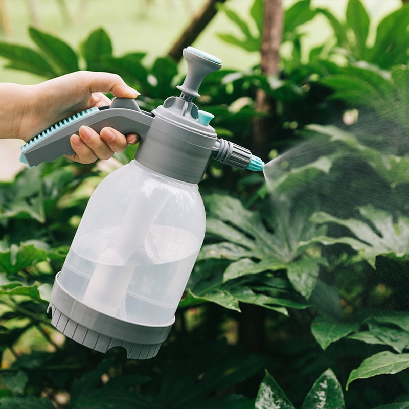 The Shell Thick MINGHEJIXIE PH-01 Water The Flowers Irrigate Watering Can Spray Bottle Agricultural Small Sprayer,Water The Flower Tools Long/Short Nozzles （2 L） Power Watering Can,Transparent 