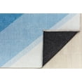 thumbnail image 3 of Elizabeth Sutton MI40A True Blue Stripe Modern Blue Area Rug, 7'10"X10'0", 3 of 6