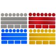thumbnail image 1 of 4pcs Reflective Tape Safety Stickers Self-adhesive Warning Caution Conspicuity Sticker Strip for Motorcycles Bicycles (Yellow, White, Red, Blue), 1 of 7